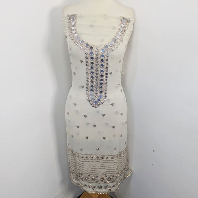 Fancy Handmade Gotta & Mirror Work Chiffon 2PC Unstitched