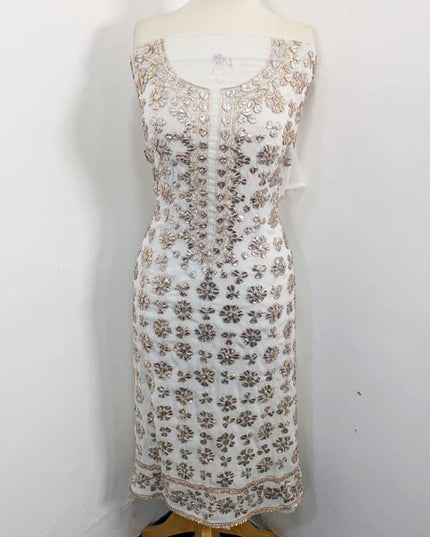 Fancy Handmade Full Jaal Gotta Work Chiffon 2PC Unstitched