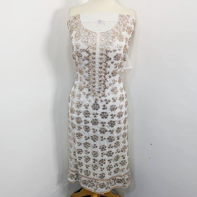 Fancy Handmade Full Jaal Gotta Work Chiffon 2PC Unstitched