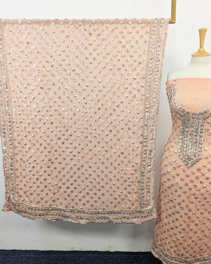 Fancy Handmade Full Jaal Gotta Work Chiffon 2PC Unstitched