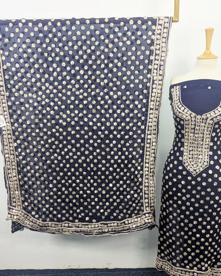 Fancy Handmade Full Jaal Gotta Work Chiffon 2PC Unstitched