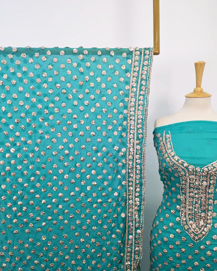 Fancy Handmade Full Jaal Gotta Work Chiffon 2PC Unstitched