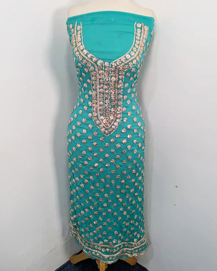 Fancy Handmade Full Jaal Gotta Work Chiffon 2PC Unstitched