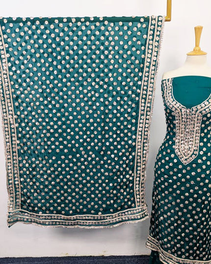 Fancy Handmade Full Jaal Gotta Work Chiffon 2PC Unstitched