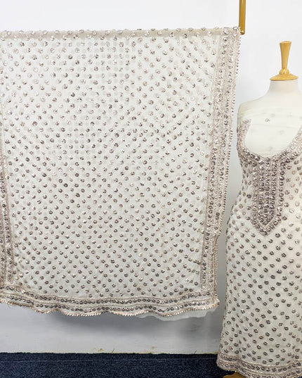 Fancy Handmade Full Jaal Gotta Work Chiffon 2PC Unstitched