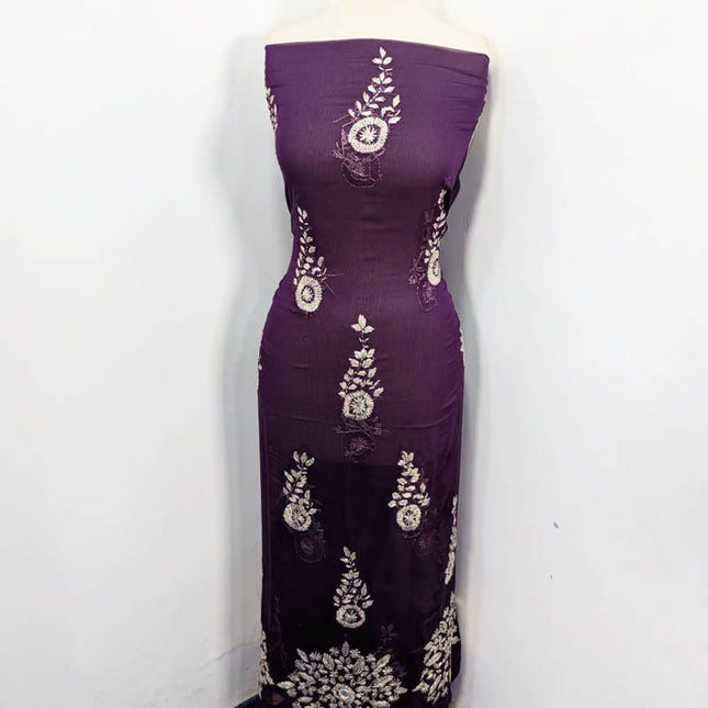 Handmade Full Jaal Gotta Work Chiffon 2 PC Unstitched