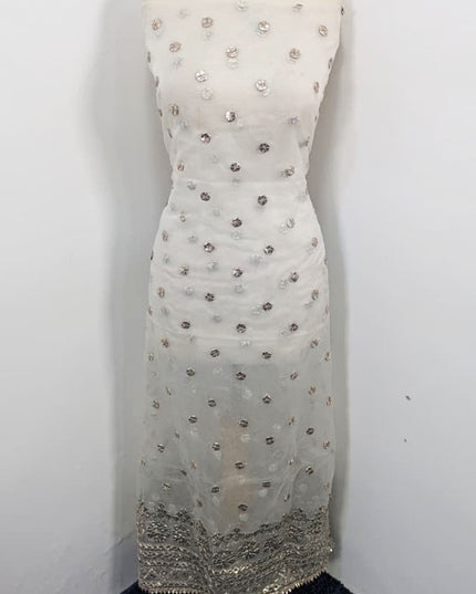 Organza with Handmade Gotta Work 2PC Unstitched (Dyeable)