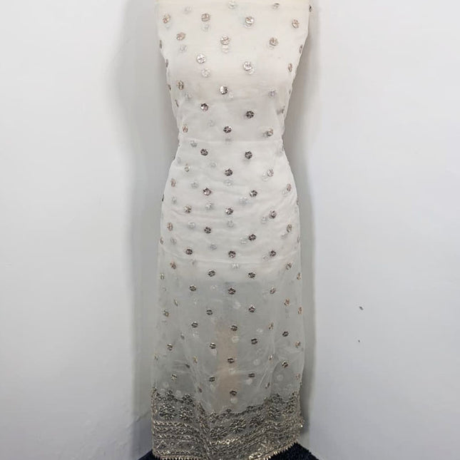 Organza with Handmade Gotta Work 2PC Unstitched (Dyeable)