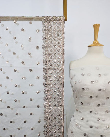 Fancy Handmade Gotta Work Dyeable Organza 2PC Unstitched