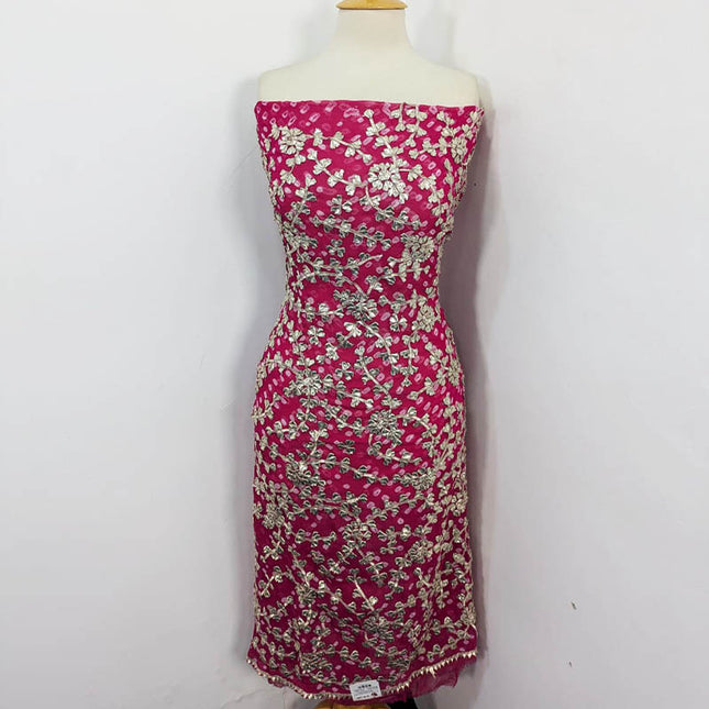 Bamber Chiffon With Chunnri And Gotta Work 2PC Unstitched