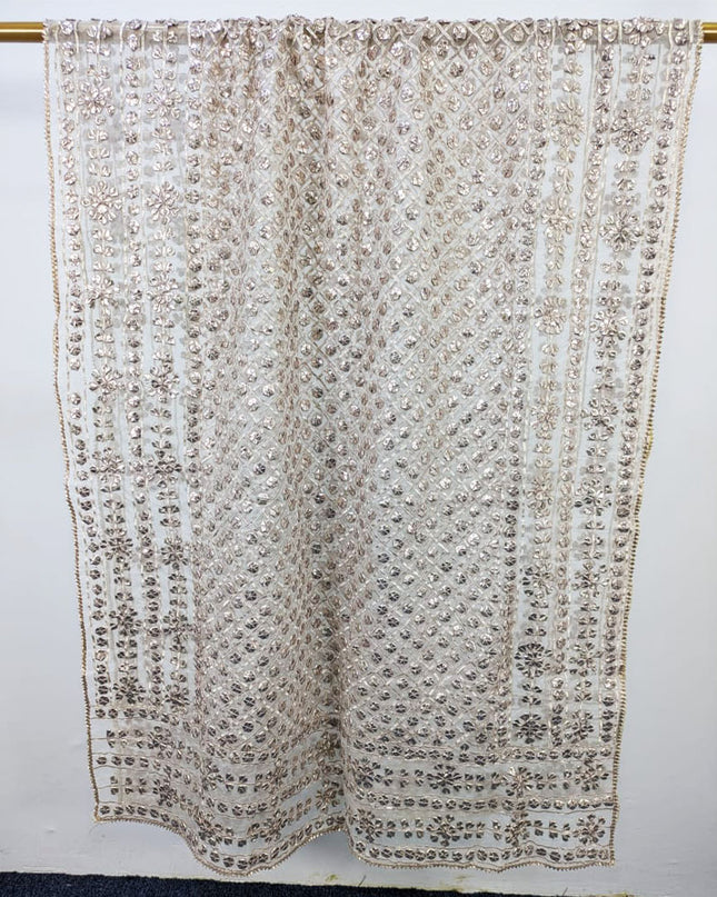 Fancy Organza with Handmade Gotta Work Dupatta (Ready To Wear)