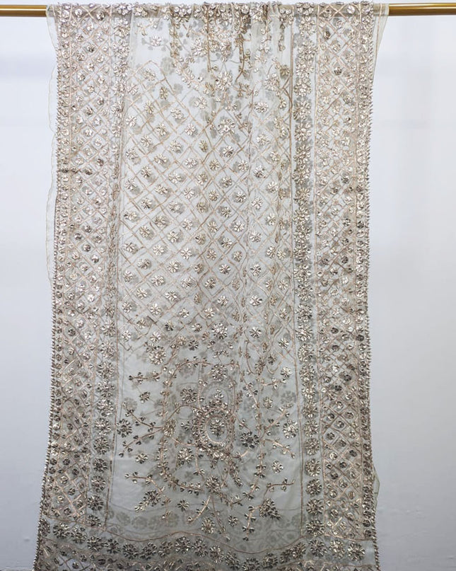 Fancy Handmade Gotta Work Organza Dupatta (Ready To Wear)