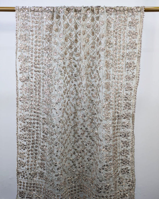 Handmade Full Jaal Gotta Work Organza Dupatta
