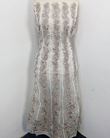 Fancy Organza with Gotta Work Frock 2PC Unstitched (Dyeable in All Colors)