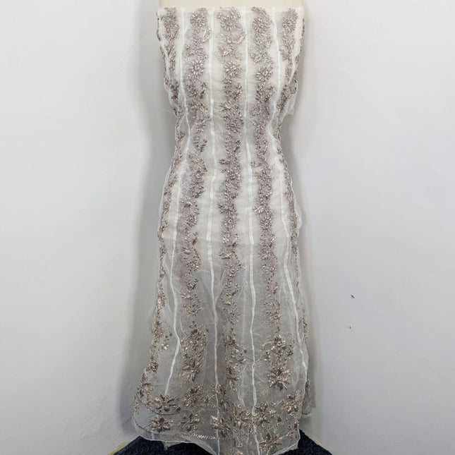 Fancy Organza with Gotta Work Frock 2PC Unstitched (Dyeable in All Colors)