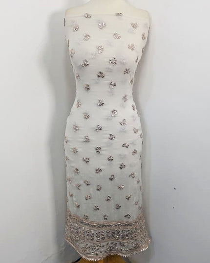 Fancy Chiffon With Gotta Work 4 Sided Border Dupatta 2PC Unstitched