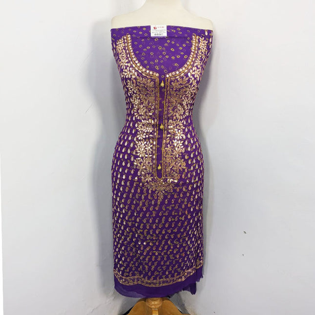 Chunnri + Press Gotta Work Pure China Crinkle 2PC Unstitched