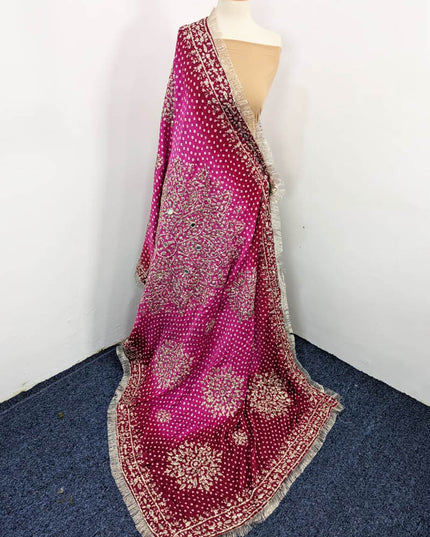 Fancy Silk Chunnri Gotta Work Dupatta