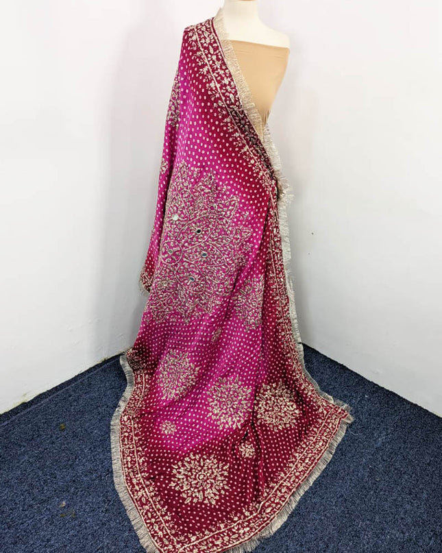 Fancy Silk Chunnri Gotta Work Dupatta