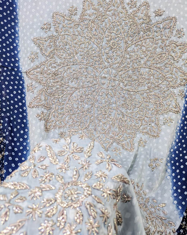 Fancy Silk Chunnri Gotta Work Dupatta