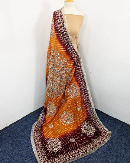 Fancy Silk Chunnri Gotta Work Dupatta