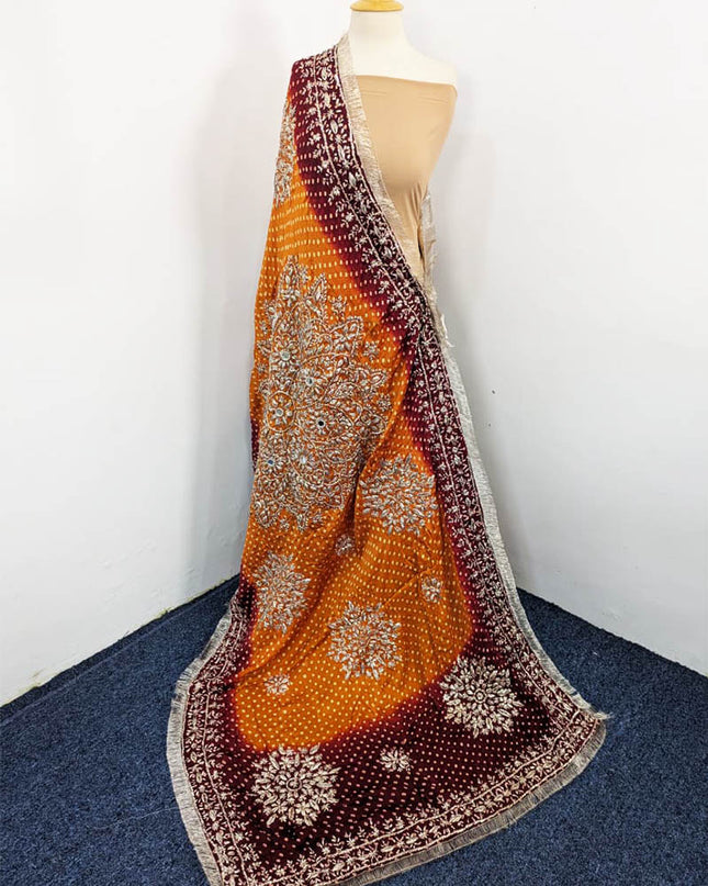 Fancy Silk Chunnri Gotta Work Dupatta
