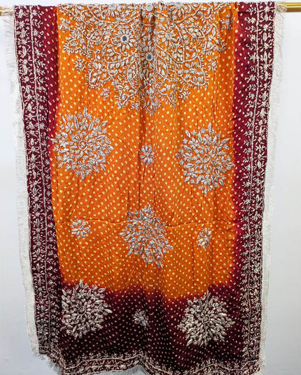 Fancy Silk Chunnri Gotta Work Dupatta