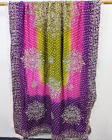 Fancy Silk Chunnri Gotta Work Dupatta