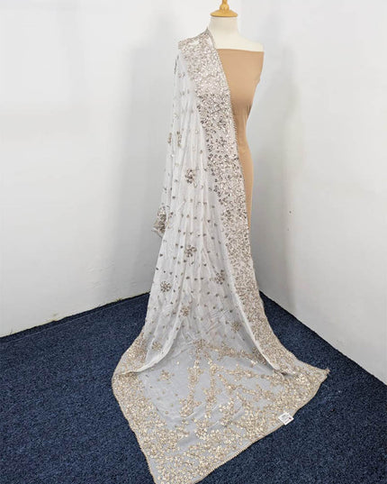 Handmade Dyeable Silk Gotta Work Dupatta