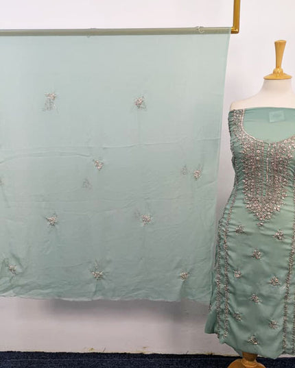 Fancy Handmade Gotta Work Chiffon Shirt Dupatta 2PC Unstitched