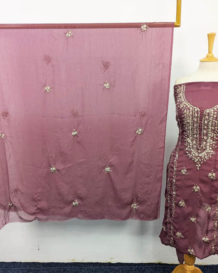 Fancy Handmade Gotta Work Chiffon Shirt Dupatta 2PC Unstitched