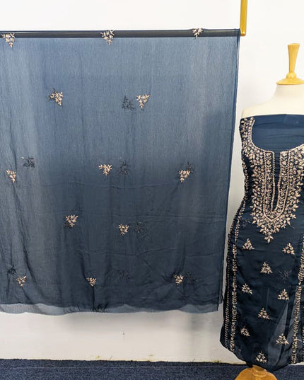 Fancy Handmade Gotta Work Chiffon Shirt Dupatta 2PC Unstitched