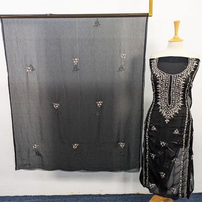 Fancy Handmade Gotta Work Chiffon Shirt Dupatta 2PC Unstitched