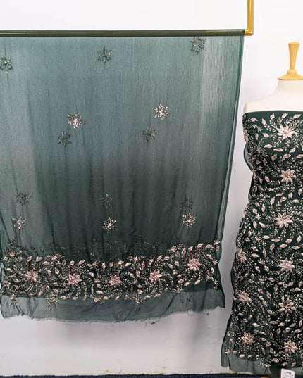 Handmade Gotta Work Chiffon Shirt Dupatta 2PC Unstitched