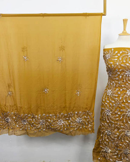 Handmade Gotta Work Chiffon Shirt Dupatta 2PC Unstitched