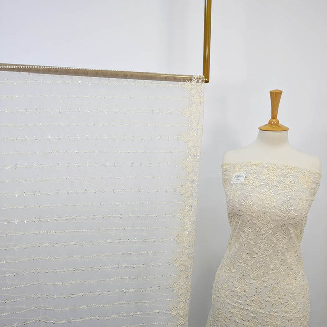 Fancy Net With Sequence  Embroidered 2PC Unstitched