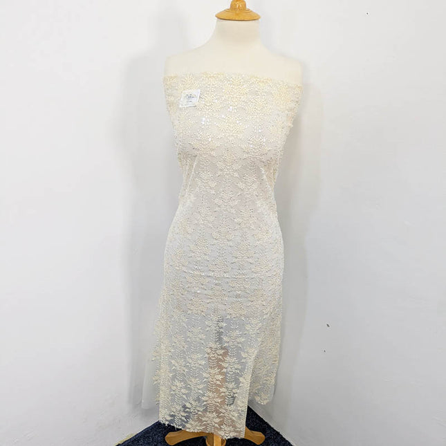 Fancy Net With Sequence  Embroidered 2PC Unstitched