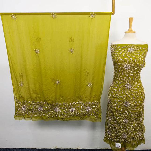 Handmade Gotta Work Chiffon Shirt Dupatta 2PC Unstitched