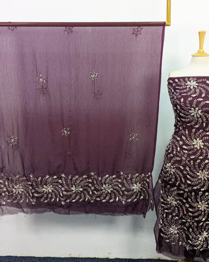 Handmade Gotta Work Chiffon Shirt Dupatta 2PC Unstitched