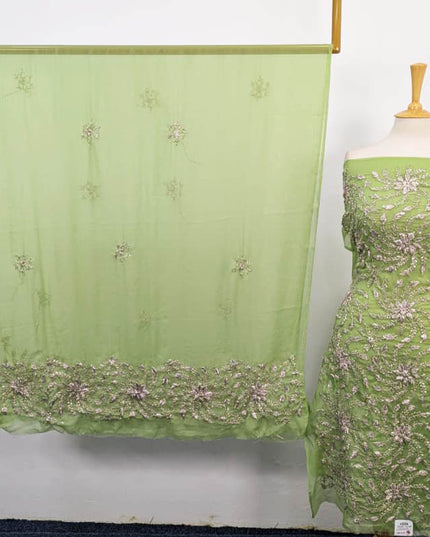 Handmade Gotta Work Chiffon Shirt Dupatta 2PC Unstitched