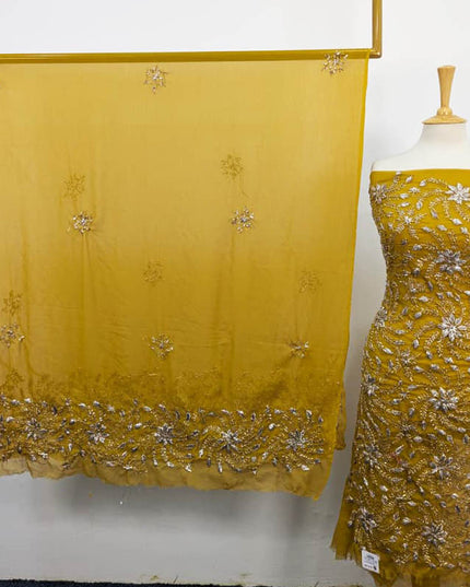 Handmade Gotta Work Chiffon Shirt Dupatta 2PC Unstitched