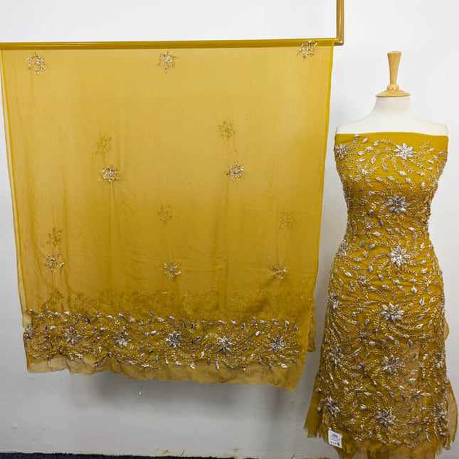 Handmade Gotta Work Chiffon Shirt Dupatta 2PC Unstitched