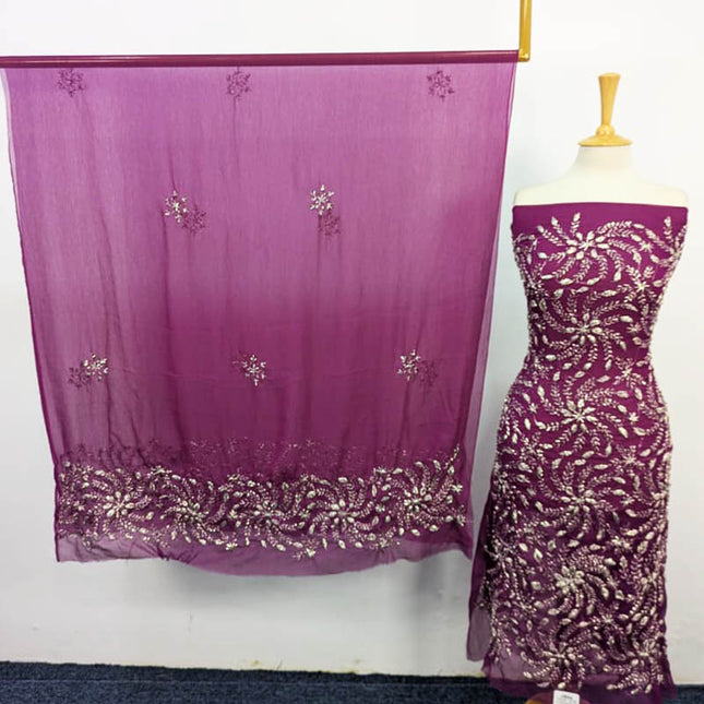 Chiffon with Handmade Gotta Work Shirt Dupatta 2PC Unstitched