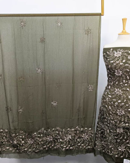 Handmade Gotta Work Chiffon Shirt Dupatta 2PC Unstitched