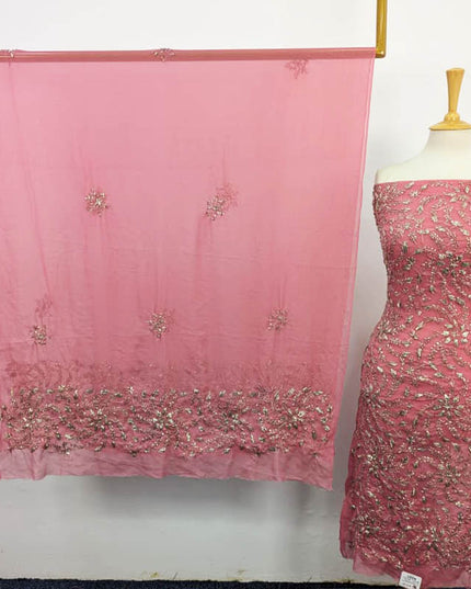 Handmade Gotta Work Chiffon Shirt Dupatta 2PC Unstitched