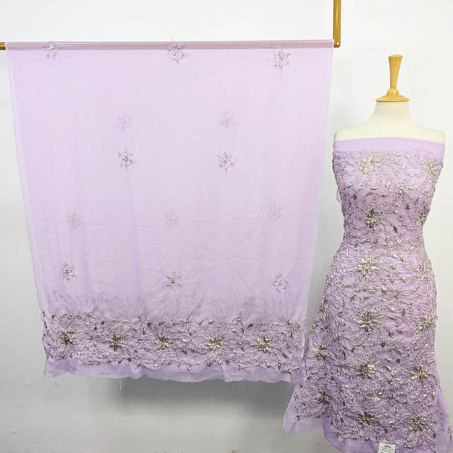 Handmade Gotta Work Chiffon Shirt Dupatta 2PC Unstitched