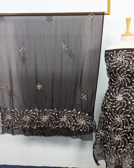 Handmade Gotta Work Chiffon Shirt Dupatta 2PC Unstitched