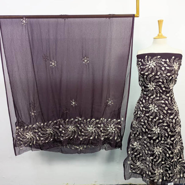 Handmade Gotta Work Chiffon Shirt Dupatta 2PC Unstitched