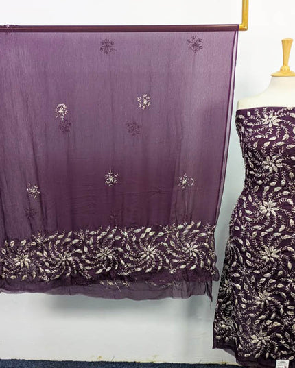 Handmade Gotta Work Chiffon Shirt Dupatta 2PC Unstitched