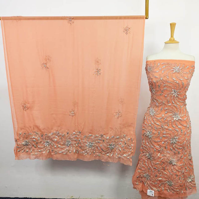 Handmade Gotta Work Chiffon Shirt Dupatta 2PC Unstitched